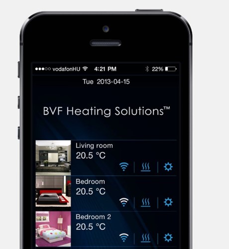 BVF Syme mobil alkalmazással vezérelheti otthona fűtését